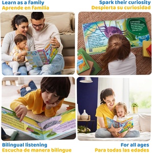 Libros bilingües para bebés, libros de rimas infantiles en español e inglés, gran libro con sonido para aprender español para niños - Product Image 5