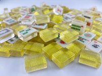 Set Mahjong Akrilik & Kristal Berkualitas Tinggi, Dapat Disesuaikan, Set Mahjong Amerika Portabel, Set Ubin Poker & Hiburan untuk Pesta