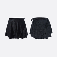 D034039 Dttrol Dance En gros Jupe portefeuille en velours taille naturelle confortable réglable mini classique pour la danse classique pour femmes