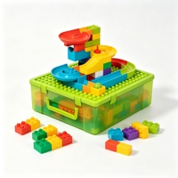 Ensemble de 58 pièces de jouets de construction pour enfants, maison de poupée DIY, jouet éducatif en plastique ABS de haute qualité, jeu de construction pour aire de jeux familiale
