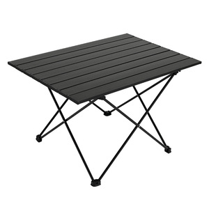 Aluminum Alloy X Frame Folding <b>Table</b> Skinny Leg Egg Crate Rectangular Quick Assembly Portable Outdoor Dining - Product Image 4