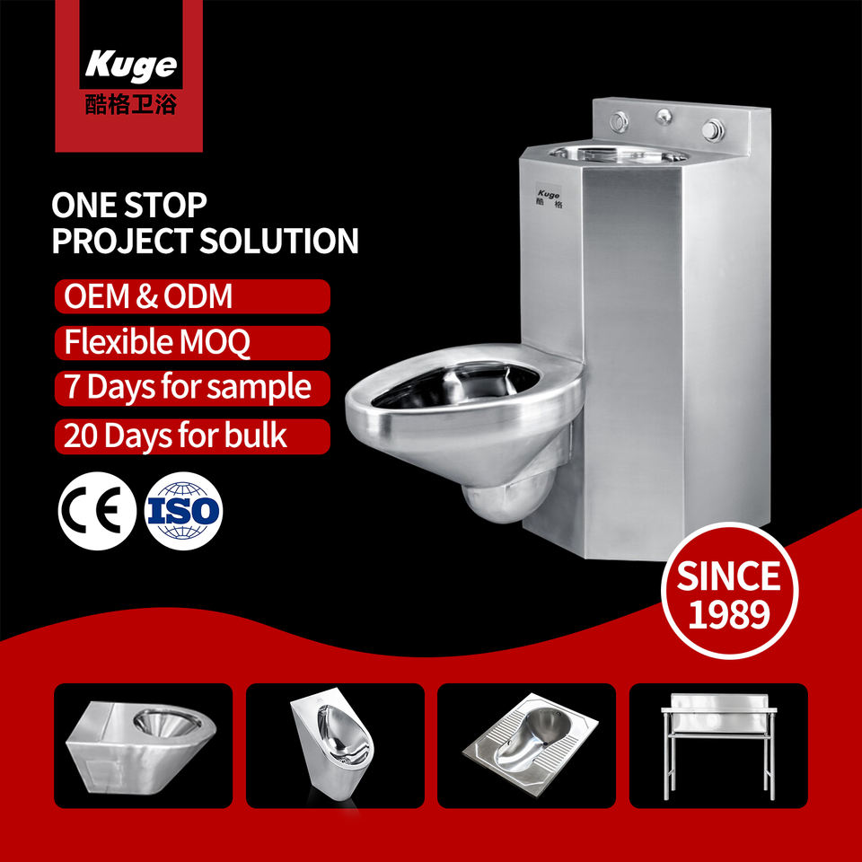 Security One Piece Institutional Jail Cell Toilet Sink Combo – 304 ...