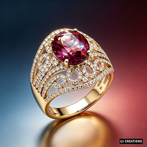 Bague personnalisée en or massif S925/10K/14K/18K avec zircon ovale, qualité IGI certifiée VVS-VS, taille brillant, sertissage à griffes, 10x8mm - Product Image 6