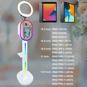 Cabine <span class=keywords><strong>Photo</strong></span> Portable Tout-en-un iPad et Appareil <span class=keywords><strong>Photo</strong></span> Reflex Numérique avec Faceplate Miroir, Nouvelle Tendance, Location pour Fêtes, Éclairage d'appoint inclus - Product Image 4