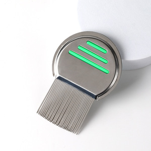 Peignes <span class=keywords><strong>à</strong></span> poux professionnels en acier inoxydable et poux de tête pour se débarrasser efficacement des poux et des lentes - Product Image 6