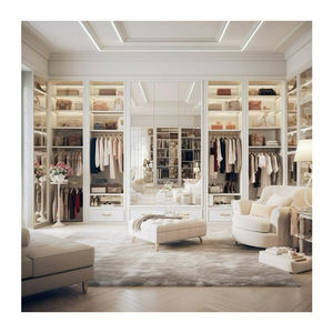 Placard îlot en bois rose pour filles, modèles français, armoire, commode, meubles de chambre à coucher - Product Image 2