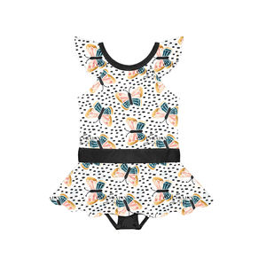 Combinaison d'été à manches volantées pour bébé fille, avec culotte intégrée, très tendance - Product Image 5