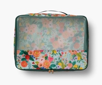 Juegos de cubos de embalaje personalizados portátiles multifuncionales con estampado, equipaje de maquillaje y bolsas de viaje para mujeres, hombres, niños, tela