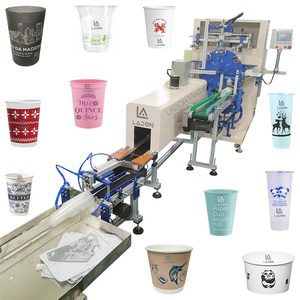 Machine de sérigraphie intelligente cylindrique entièrement automatique Tubes de flacons cryogéniques pour gobelets <span class=keywords><strong>en</strong></span> papier Couvercle de rouge à lèvres Machine de sérigraphie pour conteneurs - Product Image 1