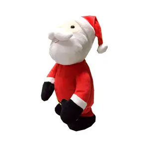 Oem Beste Kids Kerstcadeaus Crazy Dansen Santa Pluche Claus Voor Thuis Kerst Decoratie