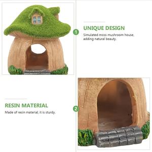 Decoração de Aquário em Forma de Casa de Cogumelo, Paisagem Subaquática em Resina, um Espaço de Esconderijo e Brincadeira para Peixes Betta - Product Image 4