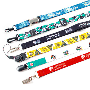 Promotional Cheap Custom Printing Sublimation <b>Polyester</b> Neck <b>Lanyards</b> with Breakaway and Safety Buckle - Product Image 1
