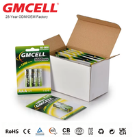 Baterías Recargables NiMH AA/AAA al por Mayor, Baja Autodescarga, 1.2V 600/800/1000/1500/2000/2600mAh, Batería NI-MH