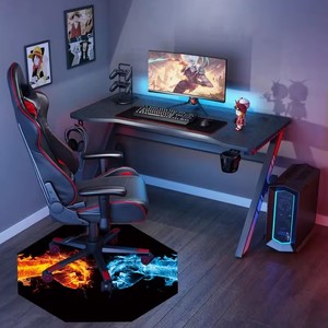 Grand <span class=keywords><strong>tapis</strong></span> de chaise de jeu en caoutchouc rectangle rond antidérapant 1.2m * 1.2m <span class=keywords><strong>tapis</strong></span> de <span class=keywords><strong>sol</strong></span> OEM impression coussin de chaise pour joueur. - Product Image 5