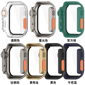 Étui avec protecteur d'écran en verre trempé pour <span class=keywords><strong>Apple</strong></span> <span class=keywords><strong>Watch</strong></span> 9 10 Étui de <span class=keywords><strong>protection</strong></span> pour IWatch <span class=keywords><strong>SE</strong></span> - Product Image 2