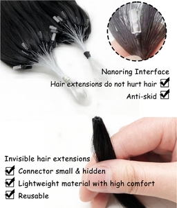 Bán buôn 100% Việt Nam Trinh Remy phần mở rộng tóc chất lượng cao chưa qua chế biến thô Micro vòng có sẵn để bán - Product Image 6