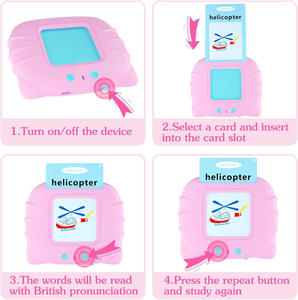 Đồ chơi giáo dục sớm thông minh, thẻ học nói hai ngôn ngữ, hỗ trợ trị liệu ngôn ngữ cho trẻ em, máy học hoạt động bằng pin - Product Image 2