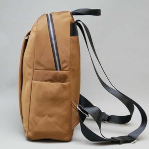 Factory Luxury Durable 75D Polyester Large with Two Side Pocket Brown Daily Outdoor Sport Unisex <b>Backpacks</b> - Product Image 3
