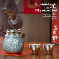 Tasse en titane portable et légère de 200 ml avec texture martelée pour café et thé, avec couvercle argenté, idéale pour le camping, la randonnée et les activités de plein air