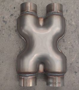 Универсальная выхлопная труба T409 из нержавеющей стали с производительностью X интерференционная выхлопная система X труба 2 дюйма 2,5 дюймов - Product Image 2