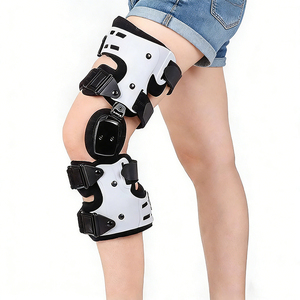 Ortesis inmovilizadora de rodilla articulada para adultos, soporte estabilizador de pierna para caminar postoperatorio, de aleación de aluminio y tela compuesta, para uso exterior - Product Image 2