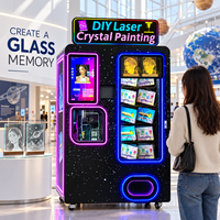 Machine intelligente de gravure sur cristal DIY en libre-service, peinture laser, distributeur automatique