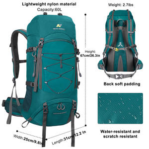 Large Capacity Camping Backpack <b>Waterproof</b> Polyester Mountaineering Outdoor Daypack Sports Hiking Camping Trekking Backpack - Product Image 4