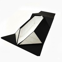Caja de Regalo de Moda Personalizada, Estampado en Plata, Plegable, de Lujo, para Negocios, Laminación Mate, Múltiples Tamaños, con Asa Retorcida