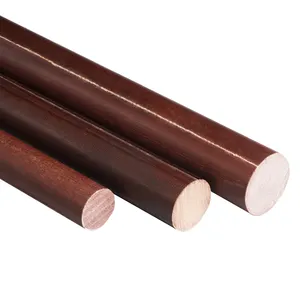 China Phenolic Cotton Bakelite Rod 30mm 40mm 50mm 60mmBakelite Rod Insulation Material