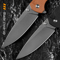 Couteau pliant d'extérieur Lame D2 Manche G10 Outil de camping Couteaux de chasse de poche Couteau Edc