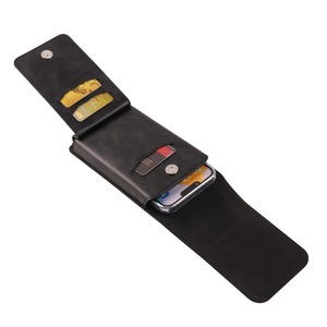 Étui multifonction universel pour téléphone portable avec clip ceinture, en cuir PU, sacoche de ceinture avec porte-cartes pour <span class=keywords><strong>iPhone</strong></span> et Samsung - Product Image 5
