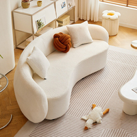 Ensemble de canapés de salon de luxe moderne en forme de L, 2 et 3 places, en velours, avec mousse compressée, design sans armature et sous vide, pour l'intérieur, en vente