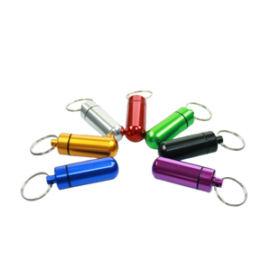 Porte-pilules hebdomadaire personnalisé avec logo, en alliage d'aluminium et plastique PP moulé par injection, écologique, étanche, avec porte-clés - Product Image 4