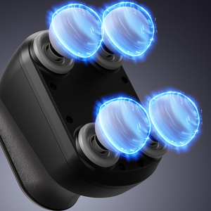 Mini masajeador de músculos de percusión portátil con vibración de Fascia de tejido profundo de mano inalámbrico, 6 velocidades, 4 cabezales, batería de larga duración - Product Image 4