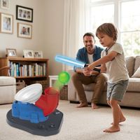 Kinder-Baseball-Pitching-Maschinen-Set mit Fernbedienung, elektrischer Leucht-Schläger und leuchtenden Bällen – Outdoor-Schlagspiel-Geschenk