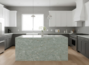 LOSAS GRANDES DE CUARZO VERDE VIETNAMITA MODERNO PARA HOTELES, HOSPITALES, COCINAS Y BAÑOS - Product Image 6