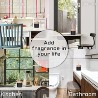 Diffuseur de parfum de luxe en verre noir pour voiture, flacons d'aromathérapie en verre, diffuseurs de parfum en verre, flacons vides de 100 ml avec bouchon et boîte
