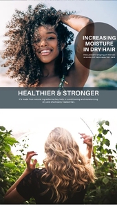 Mejora el Cabello Seco Hidratando el Cabello Rizado y Eliminando los Nudos con Champú y Acondicionador con Aceite de Nuez de Marruecos y Aceite de Coco para Control de Grasa - Product Image 6