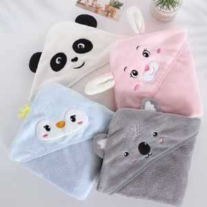 Al por Mayor, Toallas de Baño con Capucha de Microfibra para Bebés, Personalizadas con Personajes de Dibujos Animados, de Secado Rápido, Suaves, Transpirables y Súper Absorbentes - Product Image 2
