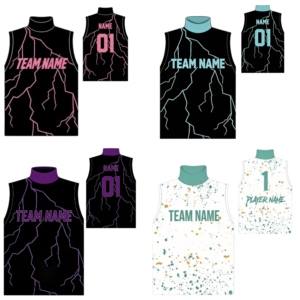 Maillot de football américain 7v7 à col roulé, personnalisé, entièrement sublimé, motif crâne, style streetwear, compression, Pure Youth - Product Image 3