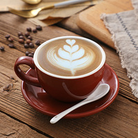 Ensemble de tasses à expresso en céramique colorées, style américain, italien, européen, épaissies, standard, minimalistes