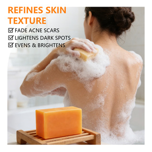 สบู่โคจิกแอซิดเพื่อผิวกระจ่างใส ผสมวิตามินซี ไนอะซินาไมด์ ลดเลือนจุดด่างดำ รอยสิว ฝ้า กระ จุดด่างดำ ช่วยให้ผิวขาวกระจ่างใส - Product Image 2