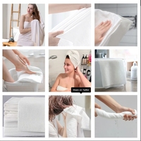 Serviettes de salon jetables en gros Serviette compostable biodégradable 100% écologique Serviettes de manucure pédicure super absorbantes