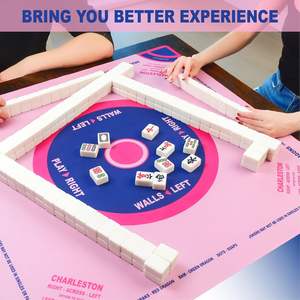 Alfombra de juego de Mahjong personalizada con MOQ bajo directo de fábrica, mesas de viaje cuadradas, azulejos Ma Jiang, alfombra de póquer para el hogar con respaldo de goma - Product Image 4
