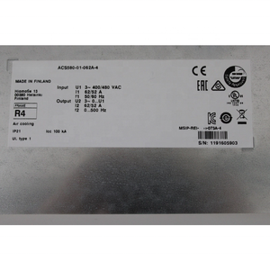 ACS580-01-062A-4 3ABD00045433-D 30kW 380V 3 เฟส ใหม่ 100% ระบบควบคุมประหยัดพลังงาน / ไดรฟ์ปรับความถี่ - Product Image 2