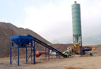 Planta Dosificadora de Concreto y Suelo Estabilizado Móvil Fija WCB300 con Caja de Engranajes, Rodamiento, Mezclador de Doble Eje, Bomba, Motor - 300 Toneladas/Hora PLC