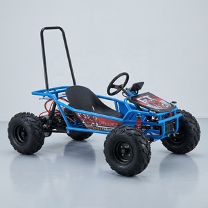Kart de course électrique tout-terrain avec châssis tubulaire renforcé, grandes pneus tout-terrain et suspension intégrale pour divertissement en extérieur - Product Image 2