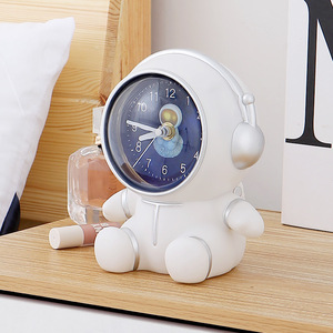 Astronaut Piggy Bank Clock Cartoon Style <b>Desk</b> Ornament For Kids Gift - Product Image 1