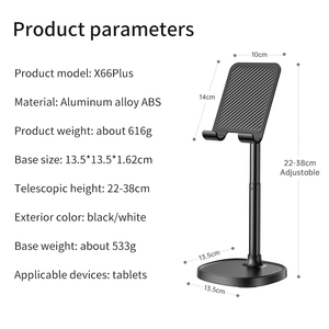 Supporto per Tablet in Lega di Alluminio X66 con Rotazione a 360 Gradi per <span class=keywords><strong>iPad</strong></span> Pro e <span class=keywords><strong>iPad</strong></span> Air 13, Spedizione Gratuita - Product Image 3