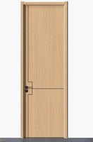 Porte intérieure moderne blanche en bois massif MDF avec isolation acoustique, design Shaker, ouverture coulissante